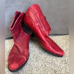 Franco Sarto Red Boots
